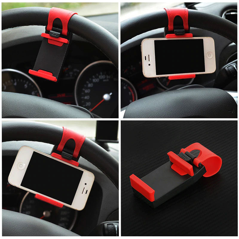 Universal Car Steering Wheel Clip for Mobile Phones