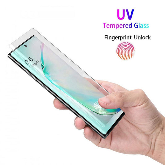 Premium UV 3D Curved Tempered Glass Protector for Galaxy S21 Ultra | Support Ultrasonic Unlock