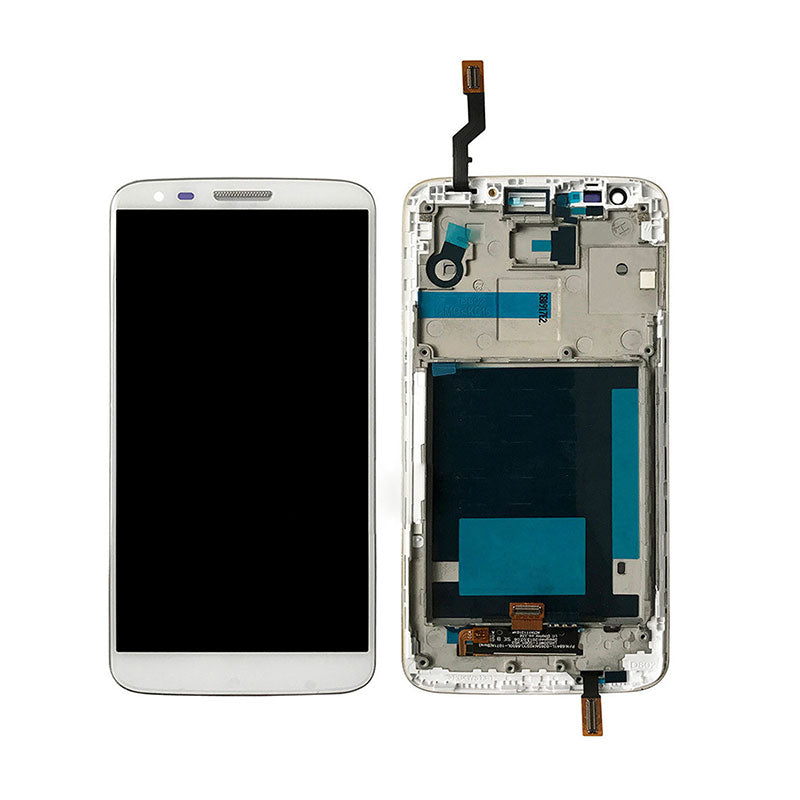 LG G2 LCD Digitizer Assembly Frame Black | White